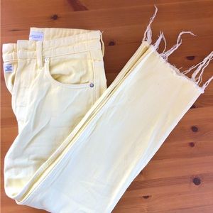 Zara yellow jeans